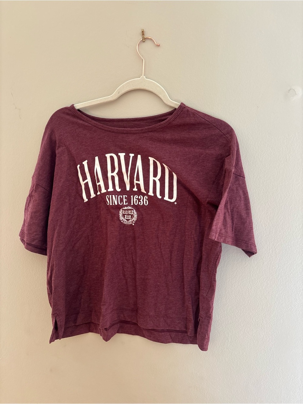 Harvard Maroon Logo Tee